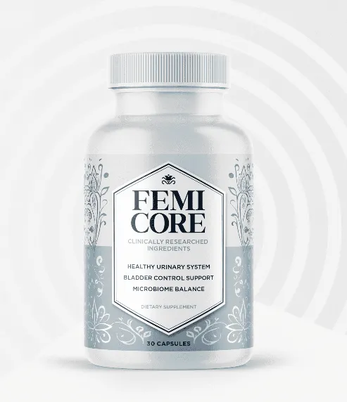 FemiCore women's bladder and urinary wellness supplement bottle