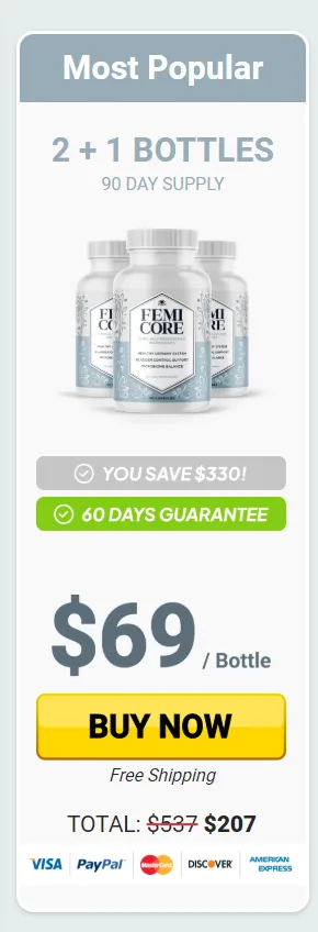 femicore 3 Bottles price